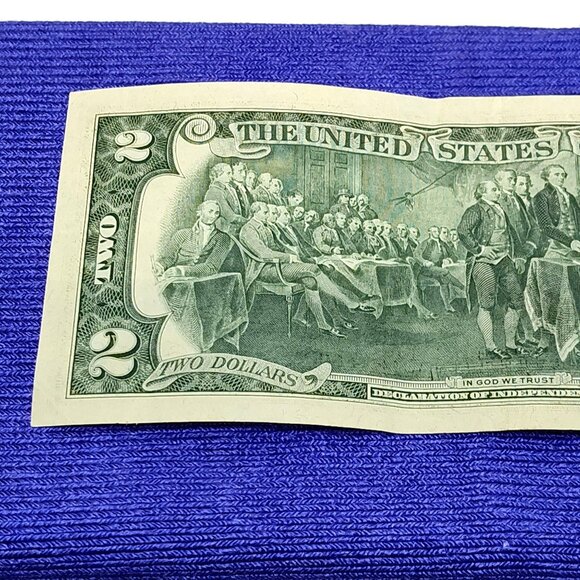 1976 Bicentennial Two Dollar Bill Commemorative Currency Crisp Condition RARE - Picture 6 of 8